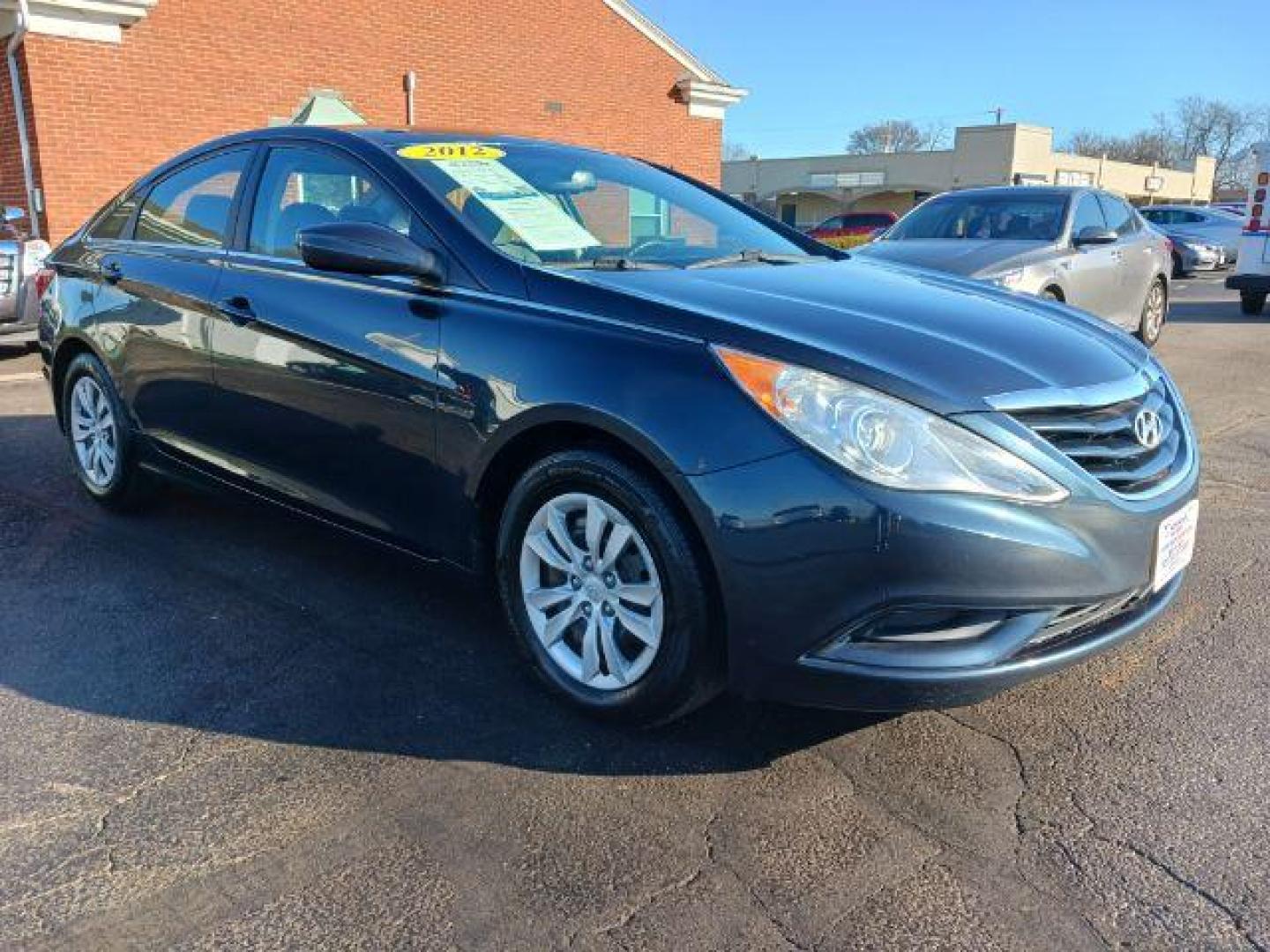 2012 Pacific Blue Pearl Hyundai Sonata GLS Auto (5NPEB4AC9CH) with an 2.4L L4 DOHC 16V engine, 6-Speed Automatic transmission, located at 1184 Kauffman Ave, Fairborn, OH, 45324, (937) 908-9800, 39.807072, -84.030914 - Photo#0