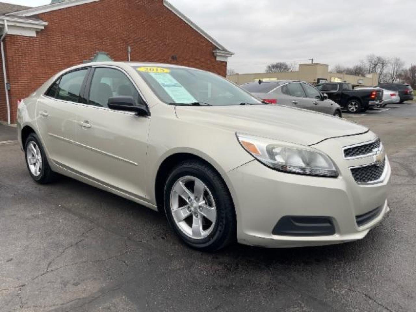 2013 Champagne Silver Metallic Chevrolet Malibu LS (1G11B5SA1DF) with an 2.5L L4 DOHC 16V engine, 6-Speed Automatic transmission, located at 1230 East Main St, Xenia, OH, 45385, (937) 908-9800, 39.688026, -83.910172 - Photo#0