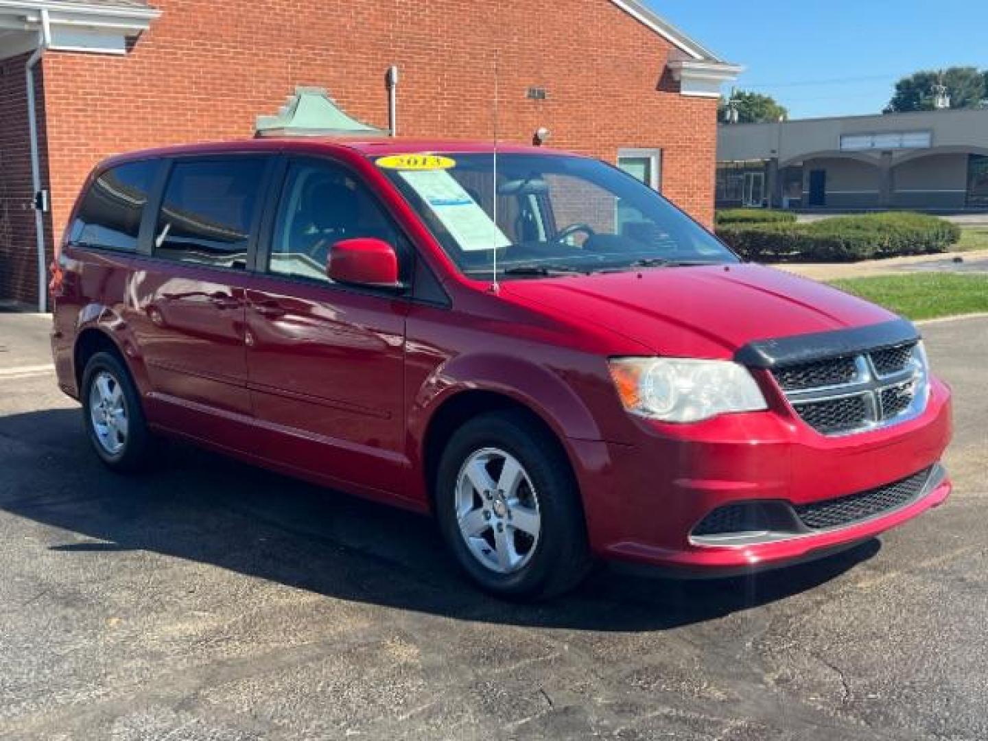 2013 Redline 2 Coat Pearl Dodge Grand Caravan SXT (2C4RDGCG1DR) with an 3.6L V6 DOHC 24V engine, 6-Speed Automatic transmission, located at 1230 East Main St, Xenia, OH, 45385, (937) 908-9800, 39.688026, -83.910172 - Photo#0