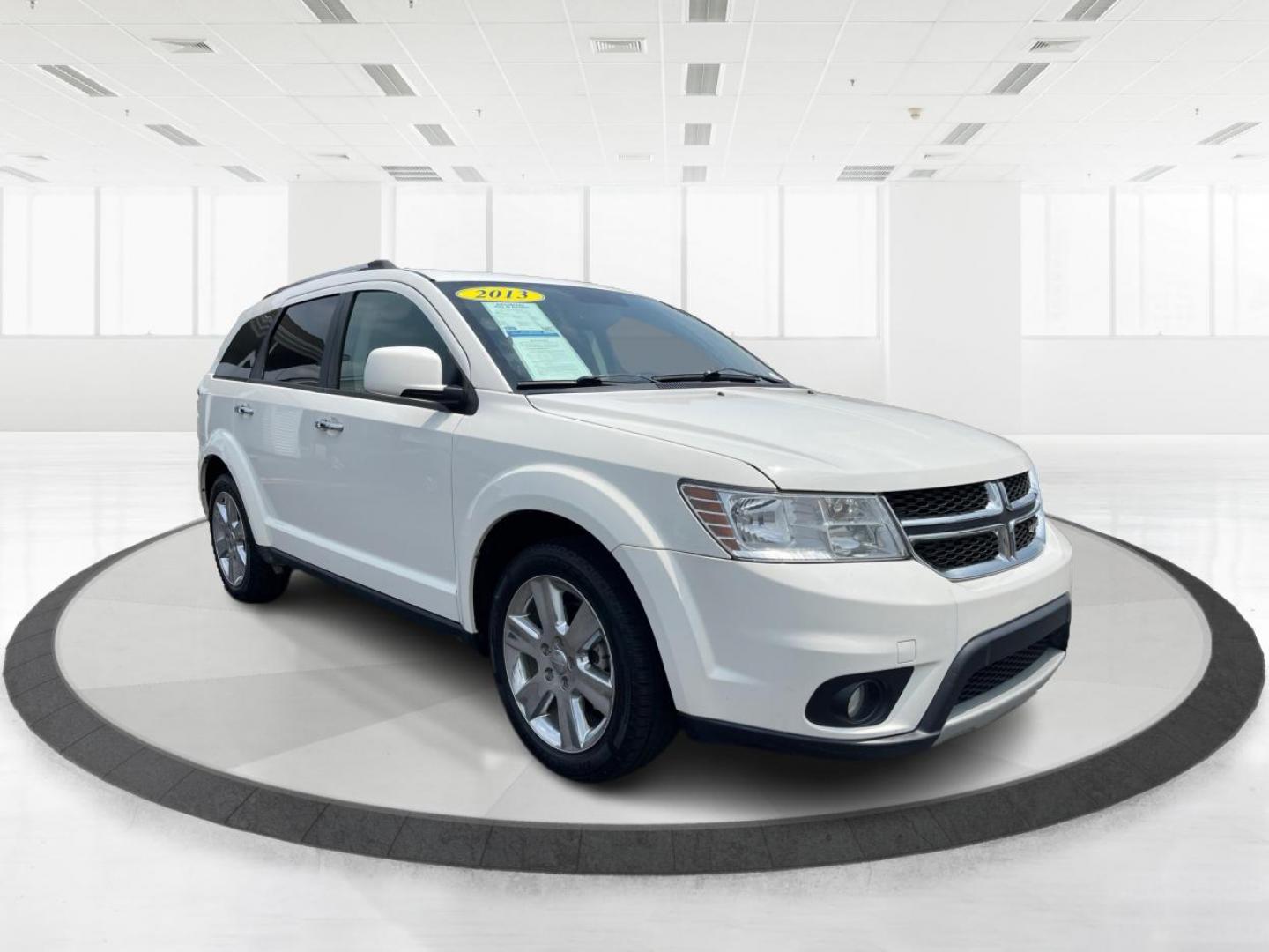 2013 White Dodge Journey Crew (3C4PDCDG1DT) with an 3.6L V6 DOHC 24V engine, 6-Speed Automatic transmission, located at 880 E. National Road, Vandalia, OH, 45377, (937) 908-9800, 39.891918, -84.183594 - Photo#0