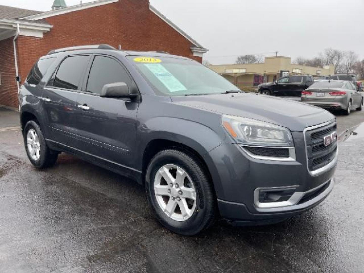 2013 Cyber Gray Metallic GMC Acadia SLE-2 FWD (1GKKRPKD9DJ) with an 3.6L V6 DOHC 24V engine, 6-Speed Automatic transmission, located at 1230 East Main St, Xenia, OH, 45385, (937) 908-9800, 39.688026, -83.910172 - Photo#0