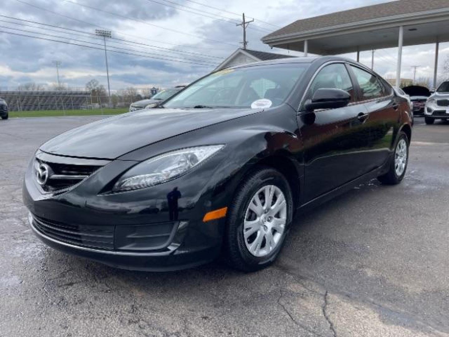 2013 Ebony Black Mazda Mazda6 i Sport (1YVHZ8BH8D5) with an 2.5L L4 DOHC 16V engine, 6-Speed Automatic transmission, located at 4508 South Dixie Dr, Moraine, OH, 45439, (937) 908-9800, 39.689976, -84.218452 - Photo#1