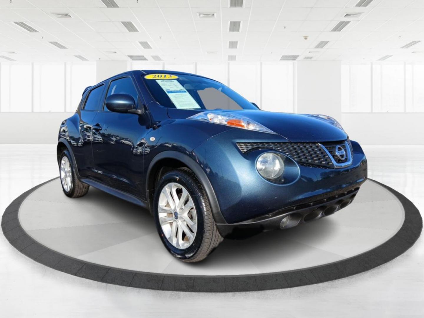 2013 Graphite Blue Nissan Juke S FWD (JN8AF5MR4DT) with an 1.6L L4 DOHC 16V engine, Continuously Variable Transmission transmission, located at 8750 N County Rd 25A, Piqua, OH, 45356, (937) 908-9800, 40.164391, -84.232513 - Photo#0