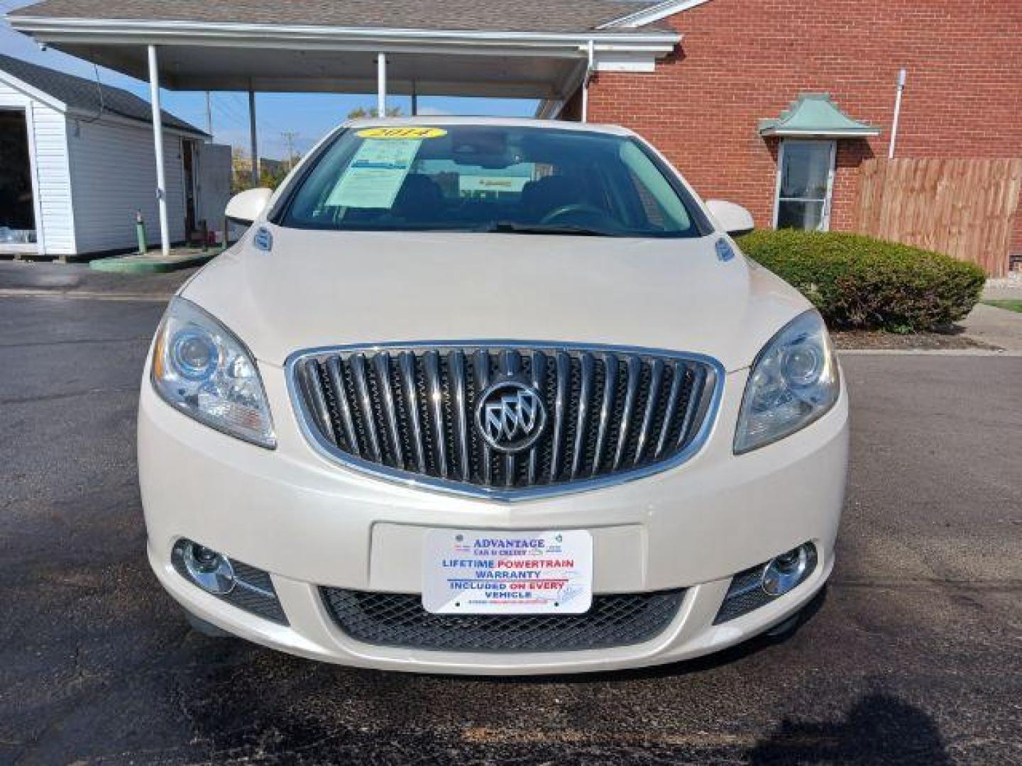 2014 Summit White Buick Verano Leather (1G4PS5SK2E4) with an 2.4L L4 DOHC 16V FFV engine, 6-Speed Automatic transmission, located at 4508 South Dixie Dr, Moraine, OH, 45439, (937) 908-9800, 39.689976, -84.218452 - Photo#1