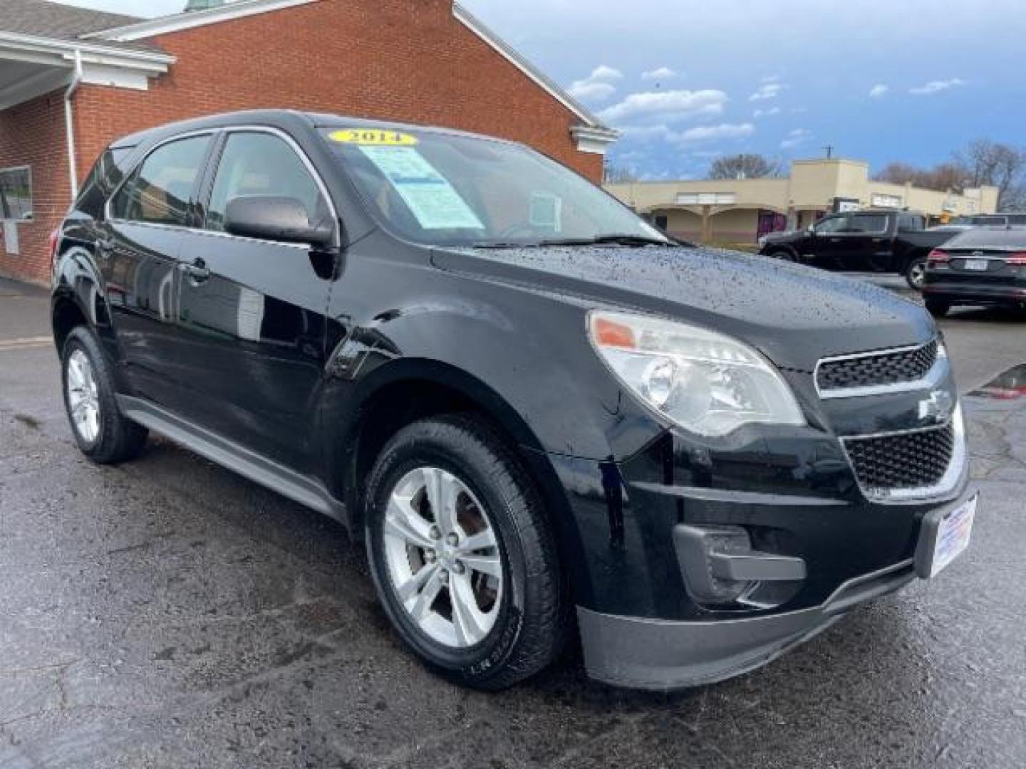 2014 Black Chevrolet Equinox LS 2WD (2GNALAEK3E1) with an 2.4L L4 DOHC 16V FFV engine, 6-Speed Automatic transmission, located at 880 E. National Road, Vandalia, OH, 45377, (937) 908-9800, 39.891918, -84.183594 - Photo#0