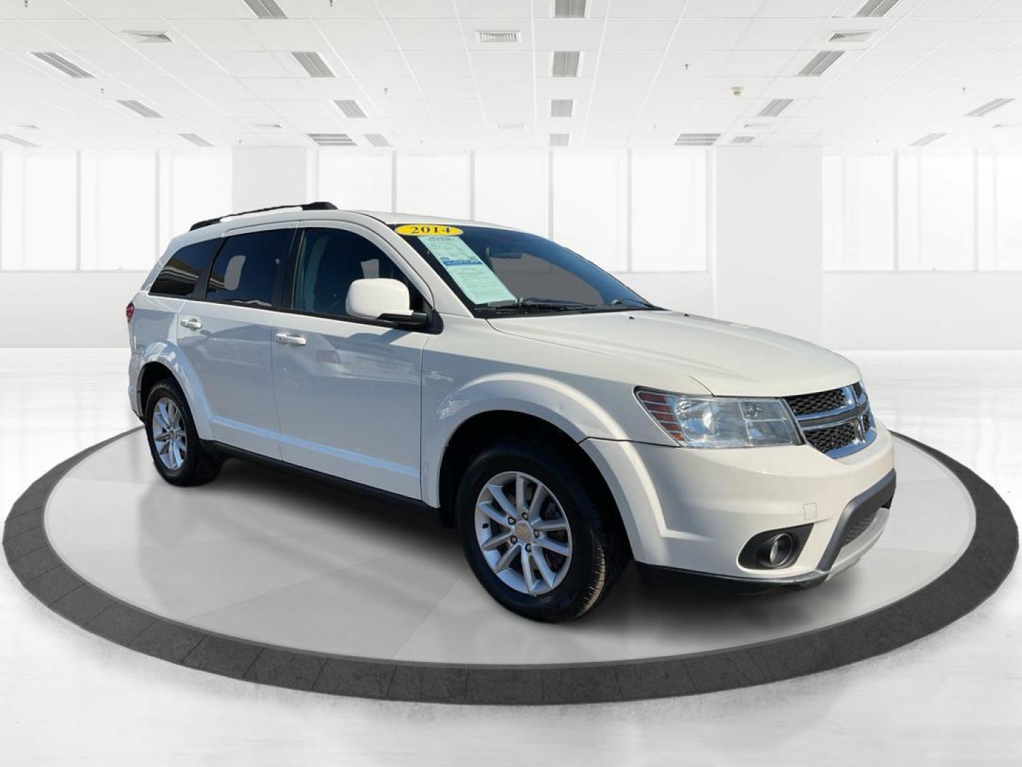 2014 Pearl White Tri-Coat Dodge Journey SXT (3C4PDCBG0ET) with an 3.6L V6 DOHC 24V engine, 6-Speed Automatic transmission, located at 8750 N County Rd 25A, Piqua, OH, 45356, (937) 908-9800, 40.164391, -84.232513 - 2014 Dodge Journey SXT - Photo#0