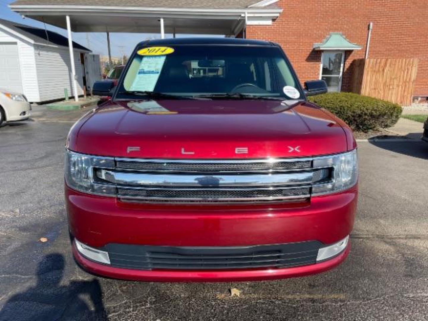 2014 Ruby Red Met Tinted CC Ford Flex SEL AWD (2FMHK6C86EB) with an 3.5L V6 DOHC 24V engine, 6-Speed Automatic Overdrive transmission, located at 4508 South Dixie Dr, Moraine, OH, 45439, (937) 908-9800, 39.689976, -84.218452 - Photo#1