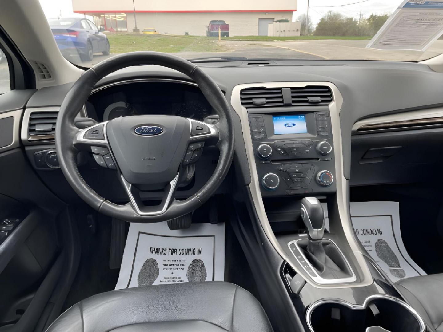 2014 Sterling Gray Ford Fusion (3FA6P0HD5ER) with an 1.5L L4 DOHC 16V engine, located at 401 Woodman Dr, Riverside, OH, 45431, (937) 908-9800, 39.760899, -84.123421 - Photo#4