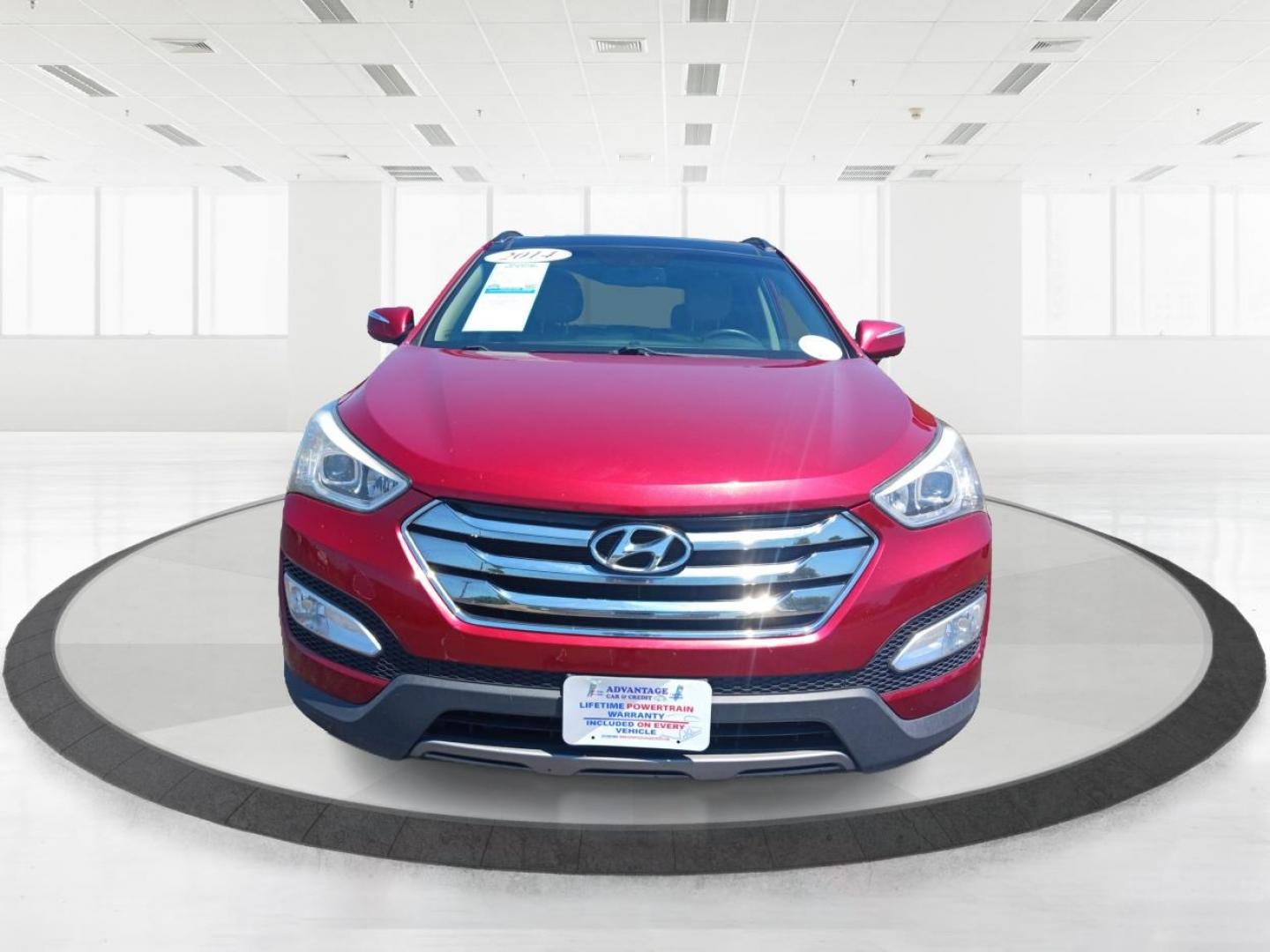 2014 Serrano Red Hyundai Santa Fe (5XYZW3LA0EG) with an 2.0L L4 DOHC 16V TURBO engine, 6-Speed Automatic transmission, located at 1099 N County Rd 25A , Troy, OH, 45373, (937) 908-9800, 40.057079, -84.212883 - Photo#6