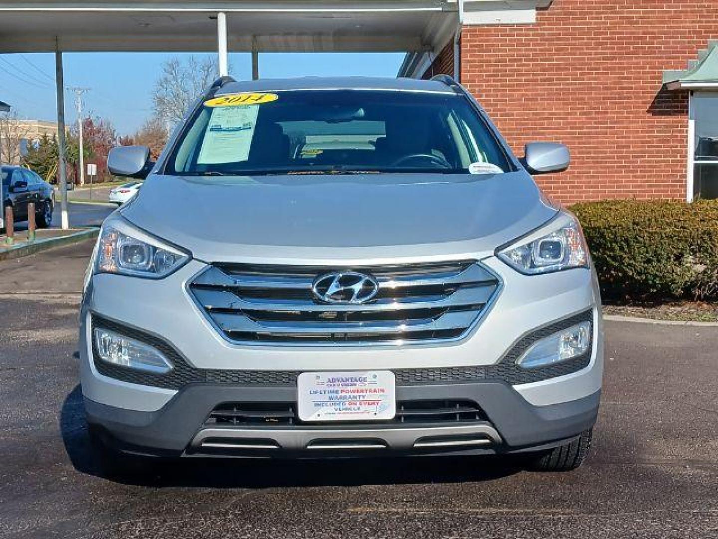 2014 Moonstone Silver Hyundai Santa Fe Sport 2.4 FWD (5XYZU3LB3EG) with an 2.4L L4 DOHC 16V engine, 6-Speed Automatic transmission, located at 1951 S Dayton Lakeview Rd., New Carlisle, OH, 45344, (937) 908-9800, 39.890999, -84.050255 - Photo#2