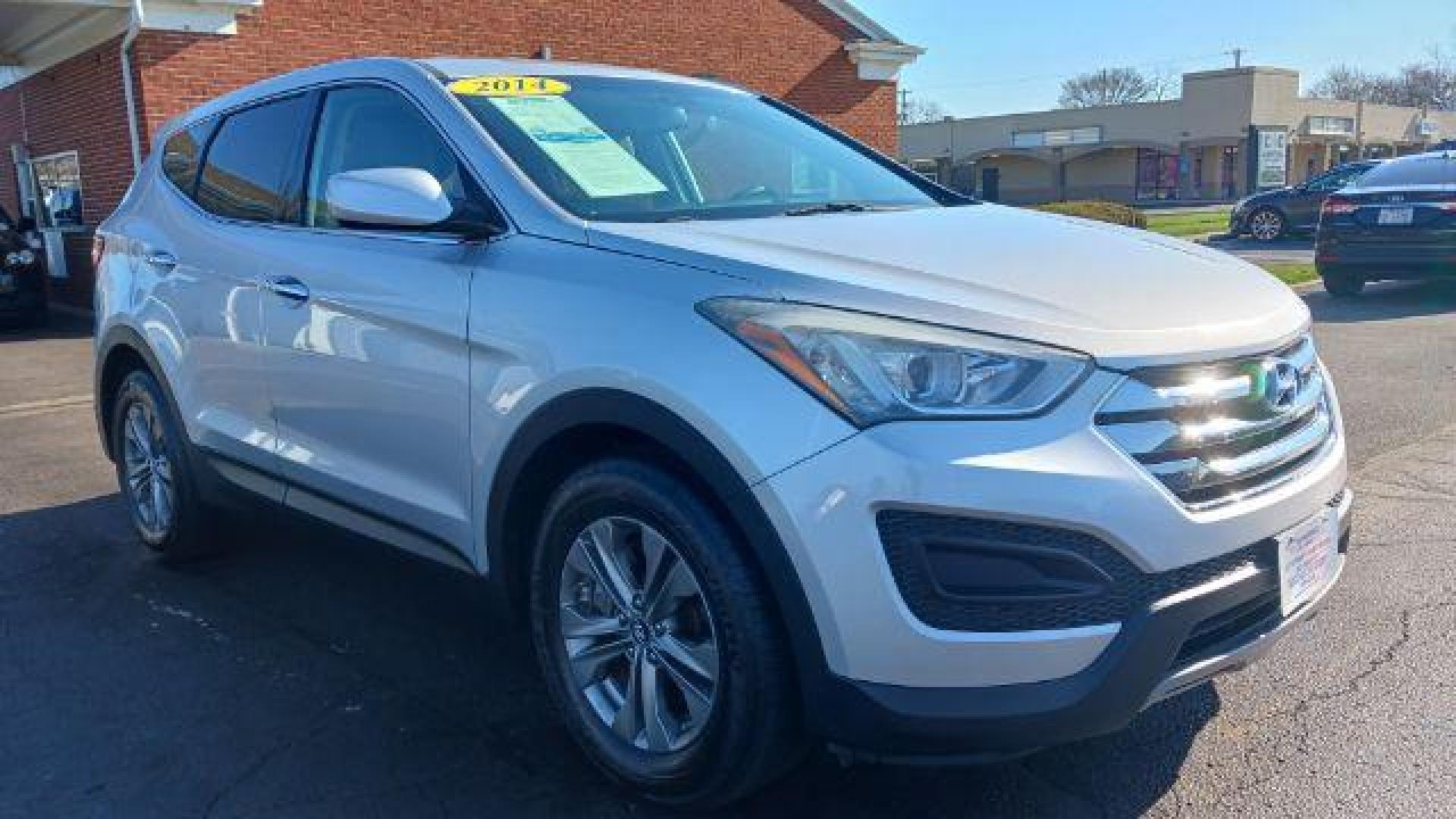 2014 Moonstone Silver Hyundai Santa Fe Sport 2.4 FWD (5XYZT3LB5EG) with an 2.4L L4 DOHC 16V engine, 6-Speed Automatic transmission, located at 8750 N County Rd 25A, Piqua, OH, 45356, (937) 908-9800, 40.164391, -84.232513 - Photo#0