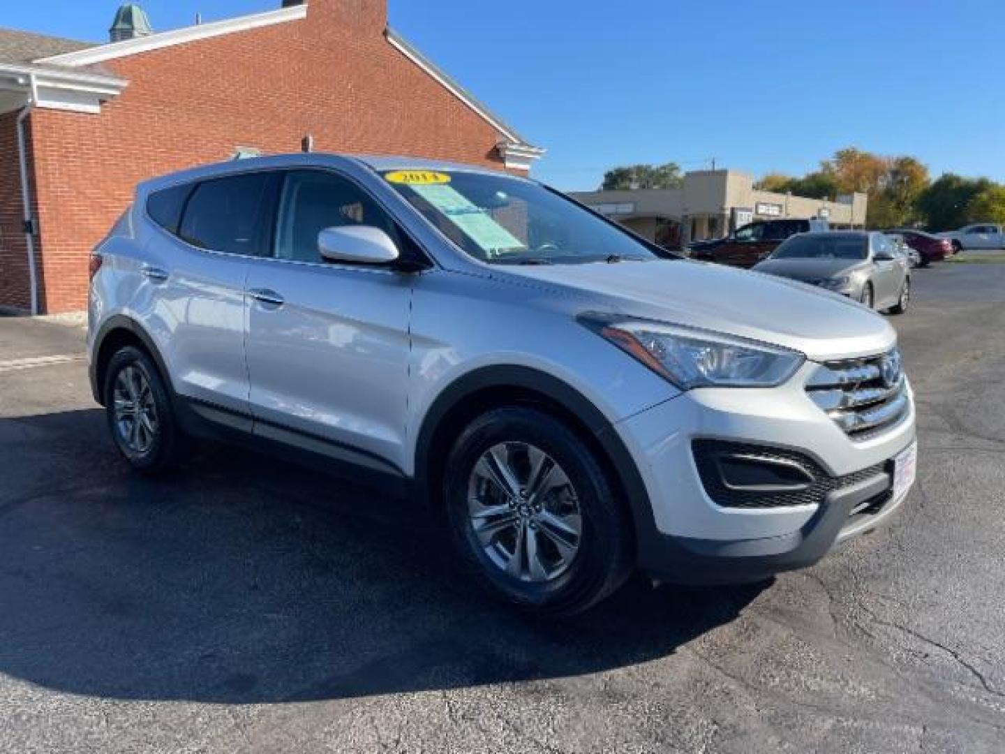 2014 Moonstone Silver Hyundai Santa Fe Sport 2.4 AWD (5XYZTDLB2EG) with an 2.4L L4 DOHC 16V engine, 6-Speed Automatic transmission, located at 1099 N County Rd 25A , Troy, OH, 45373, (937) 908-9800, 40.057079, -84.212883 - Photo#0