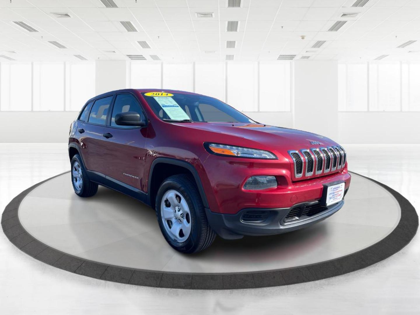 2014 Dp Cherry Red Crystal PC Jeep Cherokee Sport 4WD (1C4PJMAB8EW) with an 2.4L L4 DOHC 16V engine, 9-Speed Automatic transmission, located at 8750 N County Rd 25A, Piqua, OH, 45356, (937) 908-9800, 40.164391, -84.232513 - Photo#0