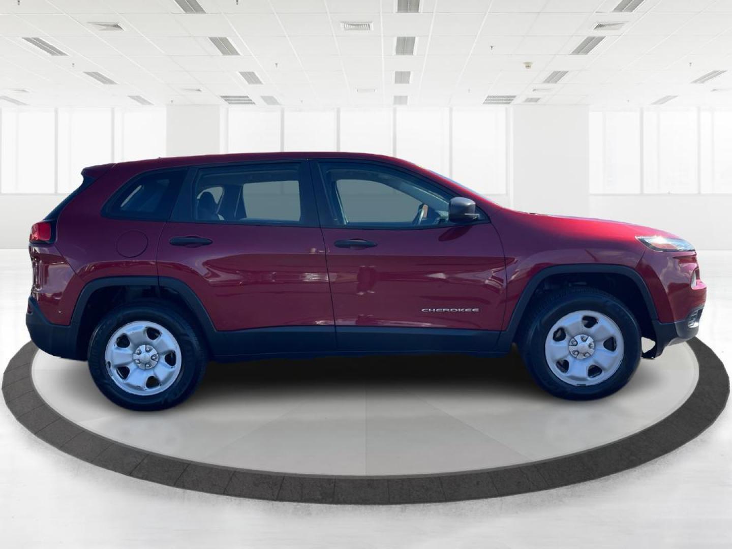 2014 Dp Cherry Red Crystal PC Jeep Cherokee Sport 4WD (1C4PJMAB8EW) with an 2.4L L4 DOHC 16V engine, 9-Speed Automatic transmission, located at 8750 N County Rd 25A, Piqua, OH, 45356, (937) 908-9800, 40.164391, -84.232513 - Photo#1