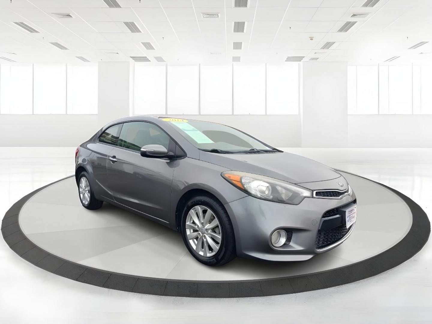 2014 Graphite Steel Kia Forte Koup (KNAFX6A86E5) with an 2.0L L4 DOHC 16V engine, 6-Speed Automatic transmission, located at 4508 South Dixie Dr, Moraine, OH, 45439, (937) 908-9800, 39.689976, -84.218452 - Photo#0