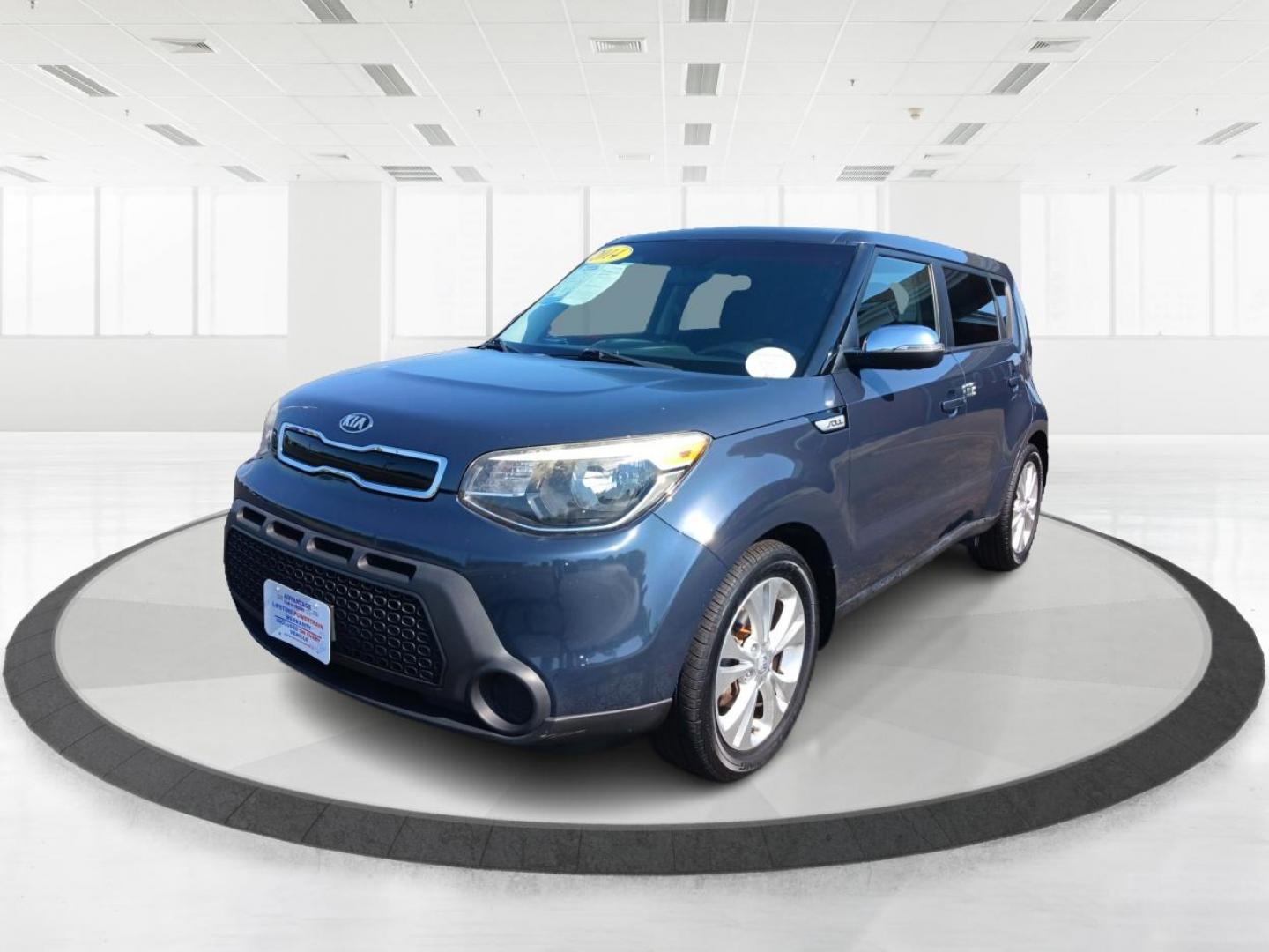 2014 Gray Kia Soul + (KNDJP3A58E7) with an 2.0L L4 DOHC 16V engine, 6-Speed Automatic transmission, located at 880 E. National Road, Vandalia, OH, 45377, (937) 908-9800, 39.891918, -84.183594 - Photo#7