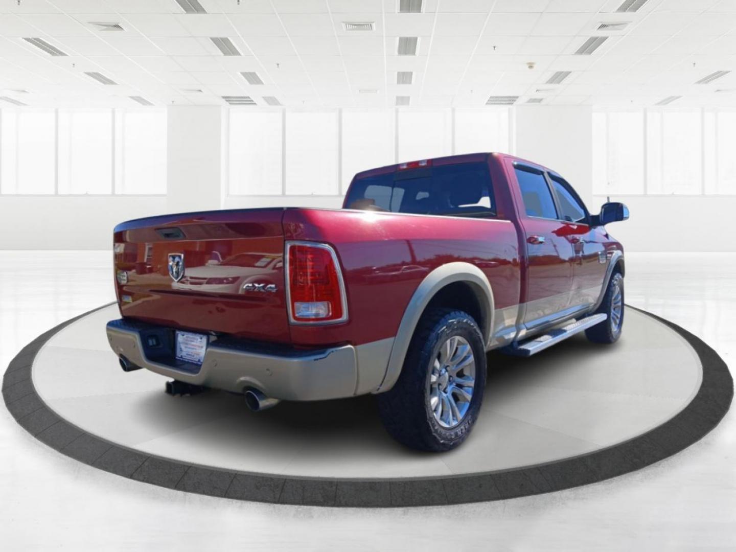 2014 Dp Cherry Red Crystal PC RAM 1500 Laramie Longhorn Edition Crew Cab LWB 4WD (1C6RR7WT4ES) with an 5.7L V8 OHV 16V engine, 6-Speed Automatic transmission, located at 1230 East Main St, Xenia, OH, 45385, (937) 908-9800, 39.688026, -83.910172 - Photo#2