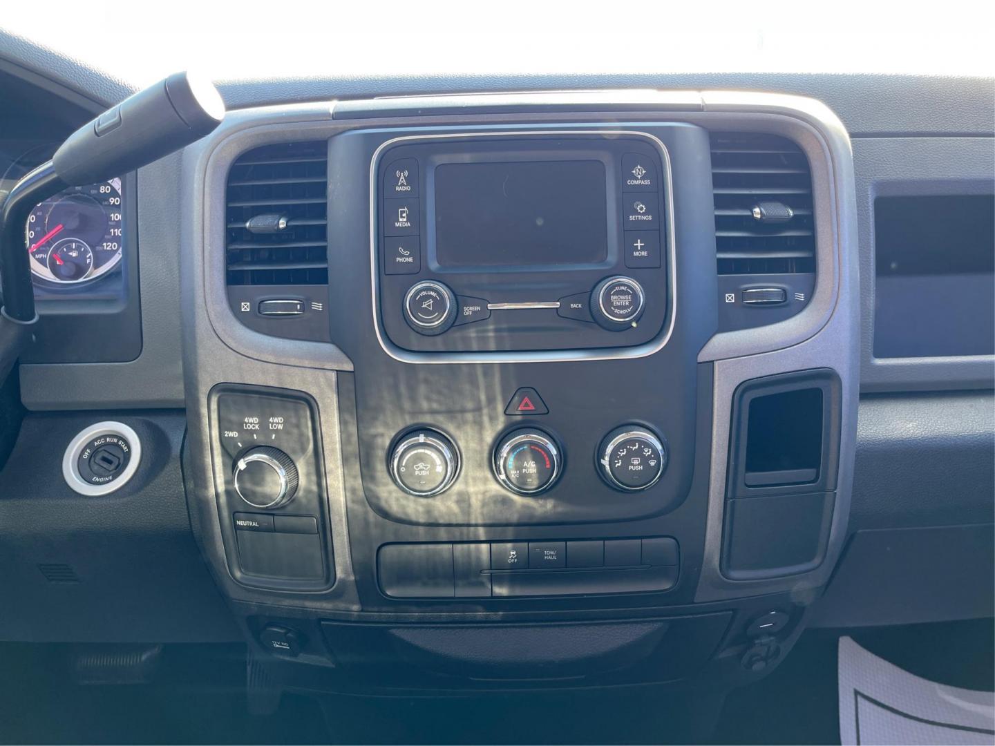 2014 Black Clearcoat RAM 1500 Tradesman Quad Cab 4WD (1C6RR7FT4ES) with an 5.7L V8 OHV 16V engine, 6-Speed Automatic transmission, located at 1230 East Main St, Xenia, OH, 45385, (937) 908-9800, 39.688026, -83.910172 - Photo#11