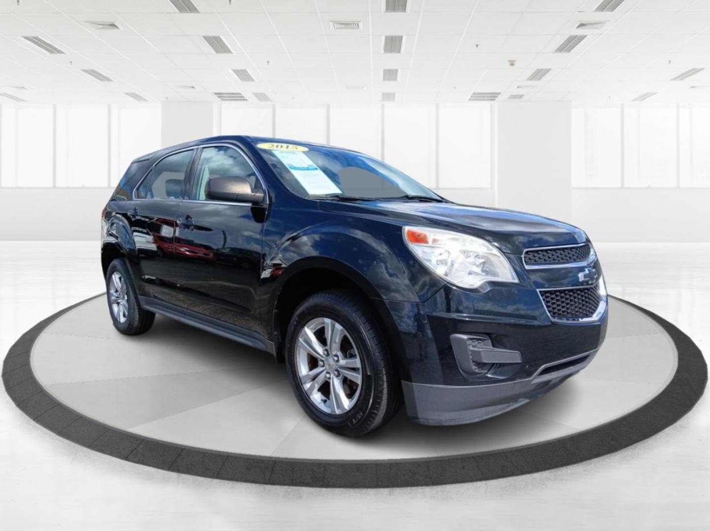 2015 Black Chevrolet Equinox LS 2WD (2GNALAEK7F1) with an 2.4L L4 DOHC 16V FFV engine, 6-Speed Automatic transmission, located at 880 E. National Road, Vandalia, OH, 45377, (937) 908-9800, 39.891918, -84.183594 - Photo#0