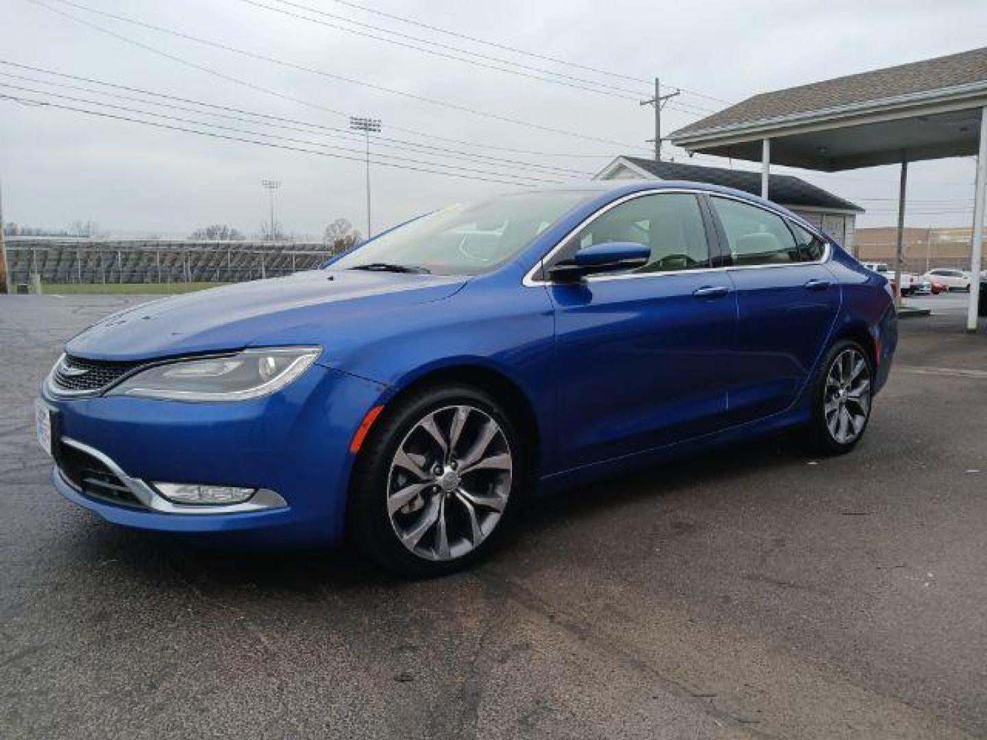 2015 Crystal Blue Pearlcoat Chrysler 200 C AWD (1C3CCCEG7FN) with an 3.6L V6 DOHC 24V FFV engine, 9-Speed Automatic transmission, located at 1184 Kauffman Ave, Fairborn, OH, 45324, (937) 908-9800, 39.807072, -84.030914 - Photo#2