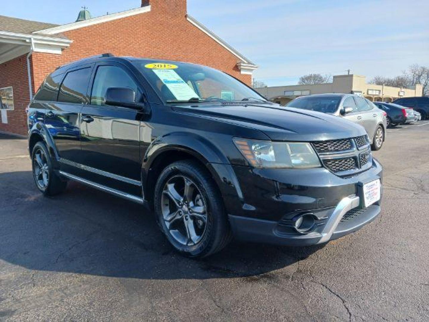 2015 Pitch Black Clearcoat Dodge Journey Crossroad AWD (3C4PDDGG1FT) with an 3.6L V6 DOHC 24V engine, 6-Speed Automatic transmission, located at 1951 S Dayton Lakeview Rd., New Carlisle, OH, 45344, (937) 908-9800, 39.890999, -84.050255 - Photo#0