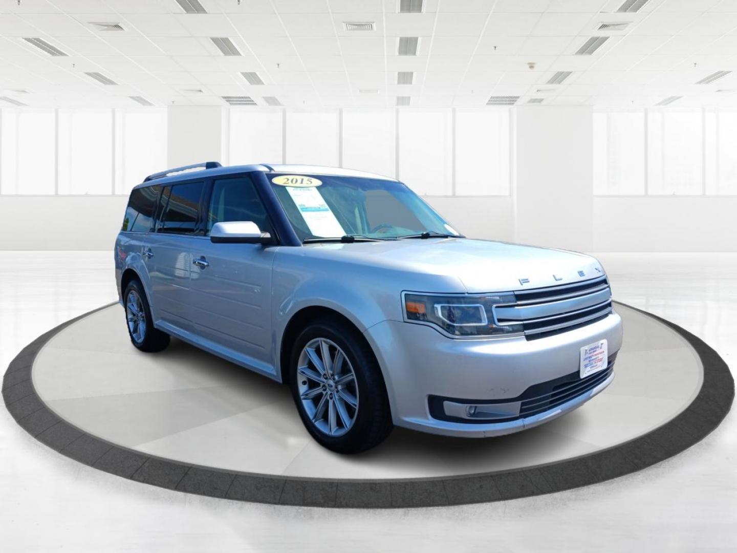 2015 Ingot Silver Metallic Ford Flex Limited AWD (2FMHK6D82FB) with an 3.5L V6 DOHC 24V engine, 6-Speed Automatic Overdrive transmission, located at 880 E. National Road, Vandalia, OH, 45377, (937) 908-9800, 39.891918, -84.183594 - Photo#0