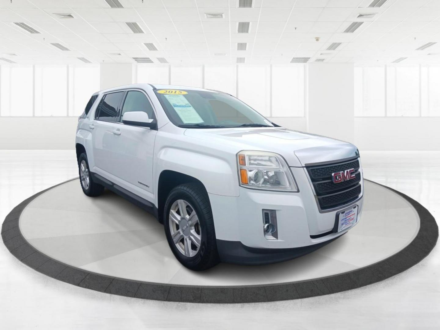 2015 Summit White GMC Terrain (2GKALMEK8F6) with an 2.4L L4 DOHC 16V engine, 6-Speed Automatic transmission, located at 1184 Kauffman Ave, Fairborn, OH, 45324, (937) 908-9800, 39.807072, -84.030914 - Photo#0