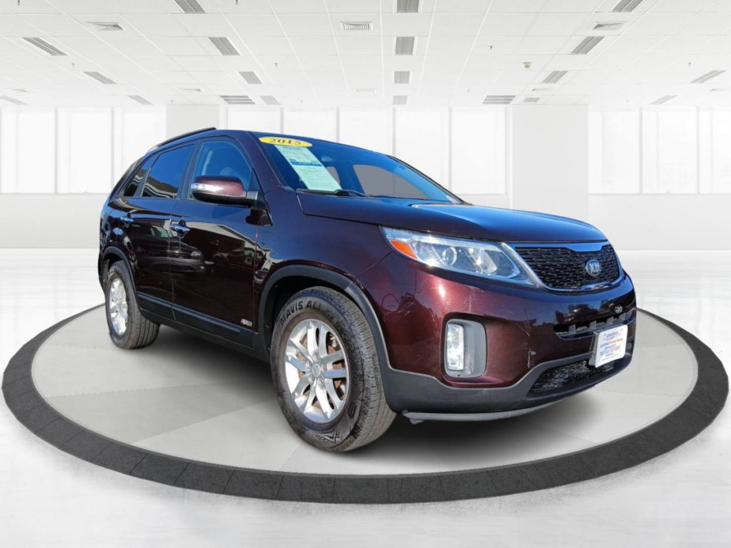 2015 Dark Cherry Kia Sorento LX AWD (5XYKTCA68FG) with an 2.4L L4 DOHC 16V engine, 6-Speed Automatic transmission, located at 1230 East Main St, Xenia, OH, 45385, (937) 908-9800, 39.688026, -83.910172 - Photo#0