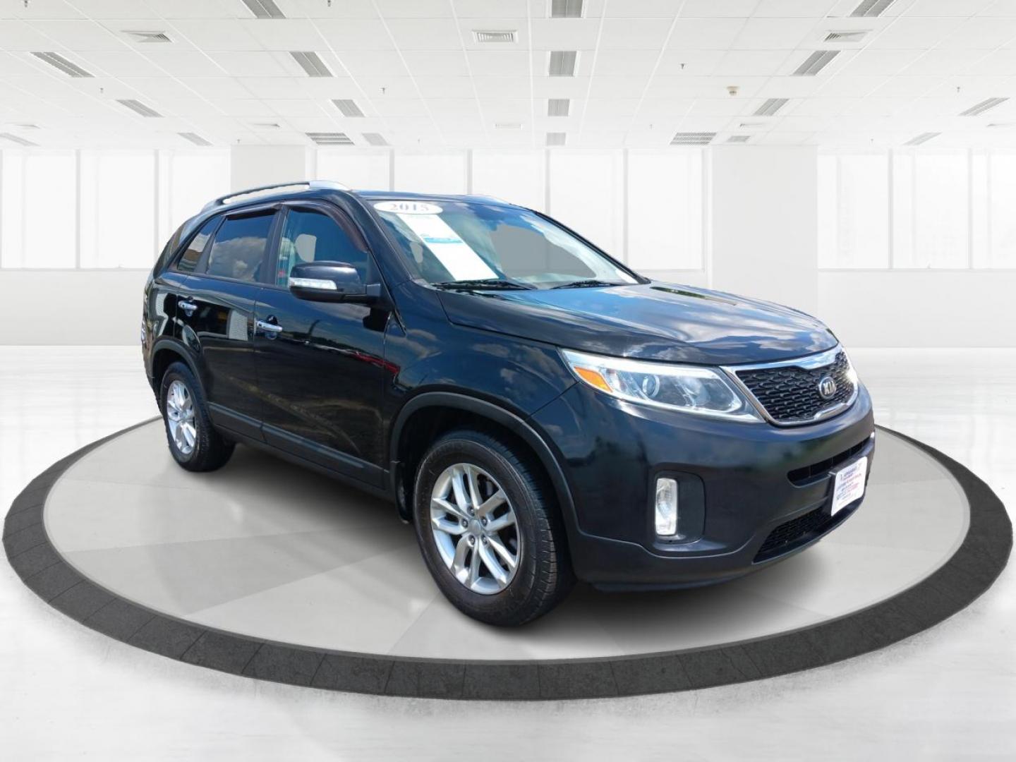 2015 Ebony Black Kia Sorento LX 2WD (5XYKT3A62FG) with an 2.4L L4 DOHC 16V engine, 6-Speed Automatic transmission, located at 401 Woodman Dr, Riverside, OH, 45431, (937) 908-9800, 39.760899, -84.123421 - Photo#0