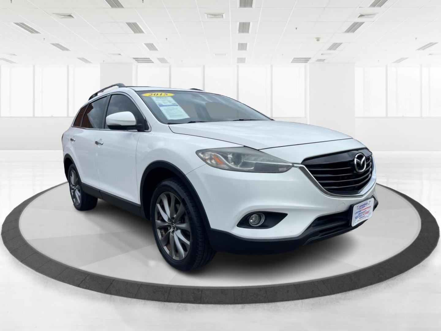 2015 Crystal White Pearl Mica Mazda CX-9 Grand Touring (JM3TB2DA4F0) with an 3.7L V6 DOHC 24V engine, 6-Speed Automatic transmission, located at 1230 East Main St, Xenia, OH, 45385, (937) 908-9800, 39.688026, -83.910172 - Photo#0