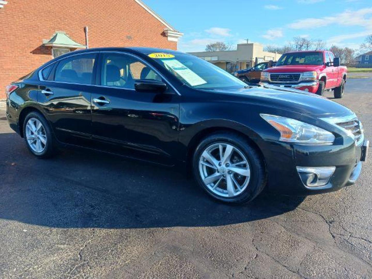 2015 Super Black Nissan Altima 2.5 SV (1N4AL3APXFC) with an 2.5L L4 DOHC 16V engine, Continuously Variable Transmission transmission, located at 401 Woodman Dr, Riverside, OH, 45431, (937) 908-9800, 39.760899, -84.123421 - Photo#0