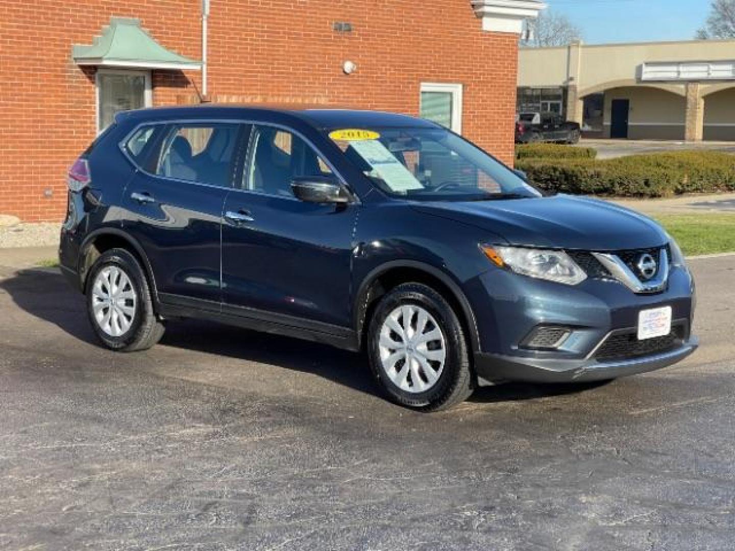 2015 Arctic Blue Metallic Nissan Rogue S AWD (KNMAT2MV5FP) with an 2.5L L4 DOHC 16V engine, Continuously Variable Transmission transmission, located at 401 Woodman Dr, Riverside, OH, 45431, (937) 908-9800, 39.760899, -84.123421 - Photo#0