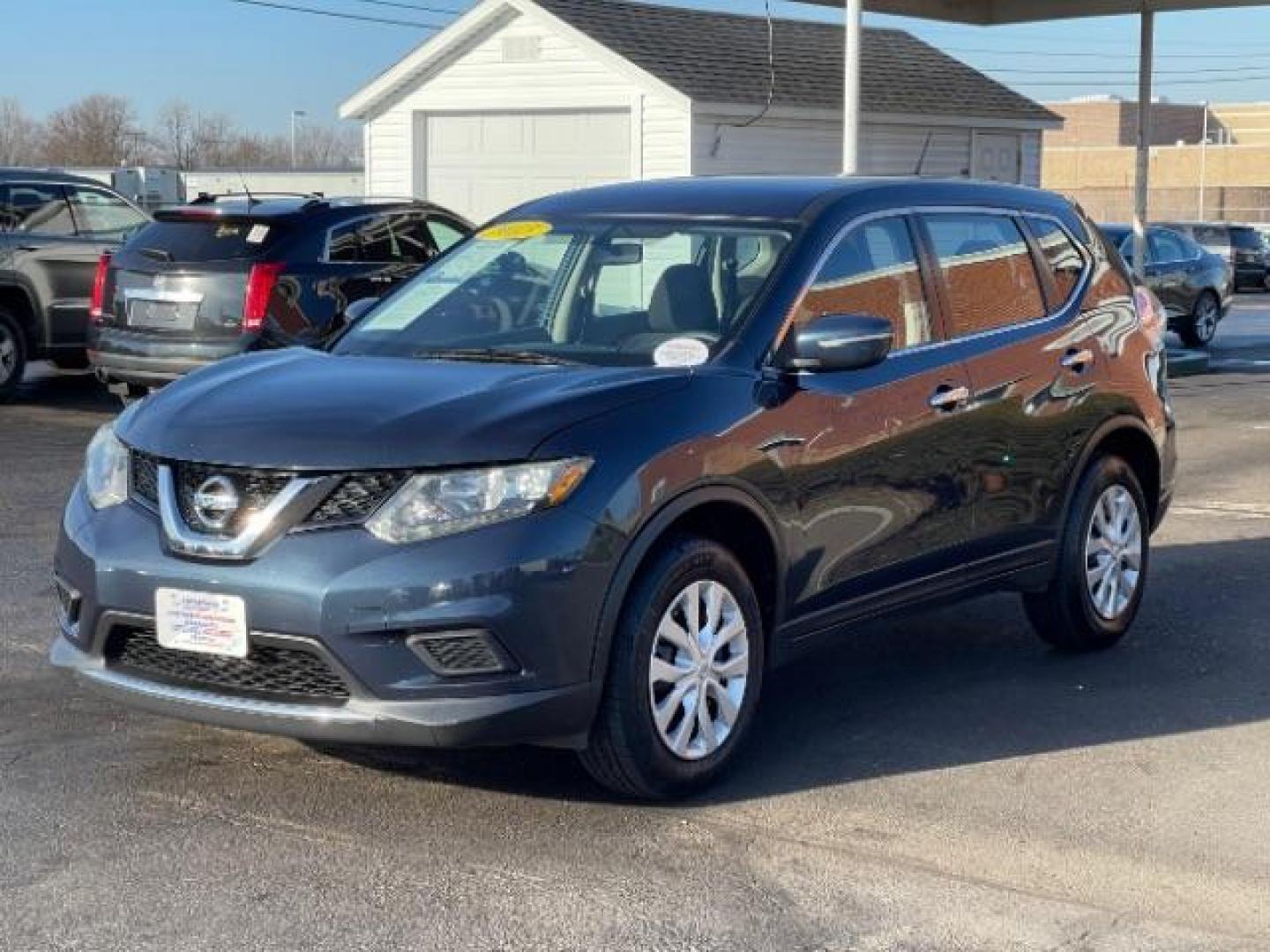 2015 Arctic Blue Metallic Nissan Rogue S AWD (KNMAT2MV5FP) with an 2.5L L4 DOHC 16V engine, Continuously Variable Transmission transmission, located at 401 Woodman Dr, Riverside, OH, 45431, (937) 908-9800, 39.760899, -84.123421 - Photo#1