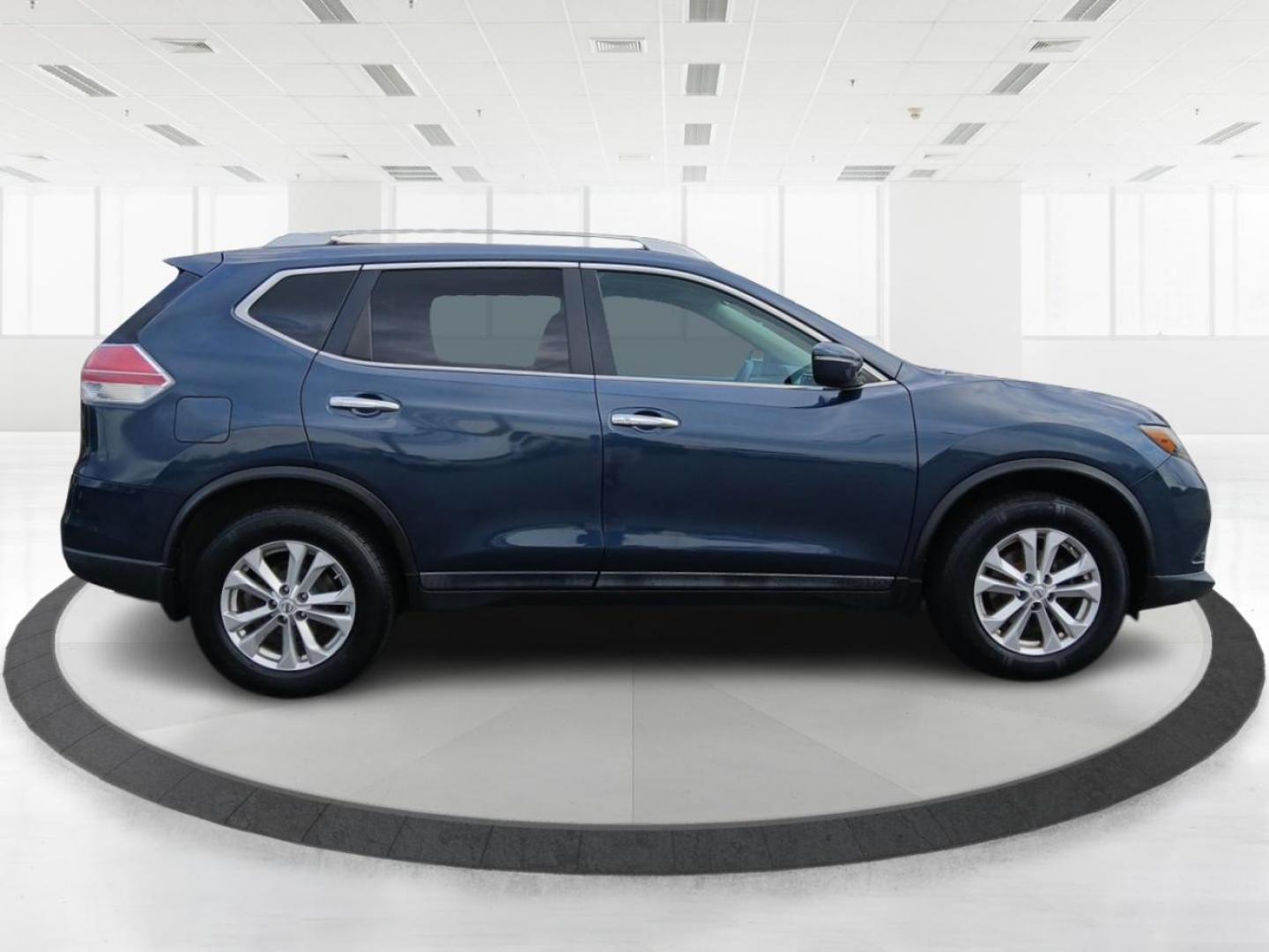 2015 Arctic Blue Metallic Nissan Rogue S AWD (5N1AT2MV6FC) with an 2.5L L4 DOHC 16V engine, Continuously Variable Transmission transmission, located at 880 E. National Road, Vandalia, OH, 45377, (937) 908-9800, 39.891918, -84.183594 - Photo#1