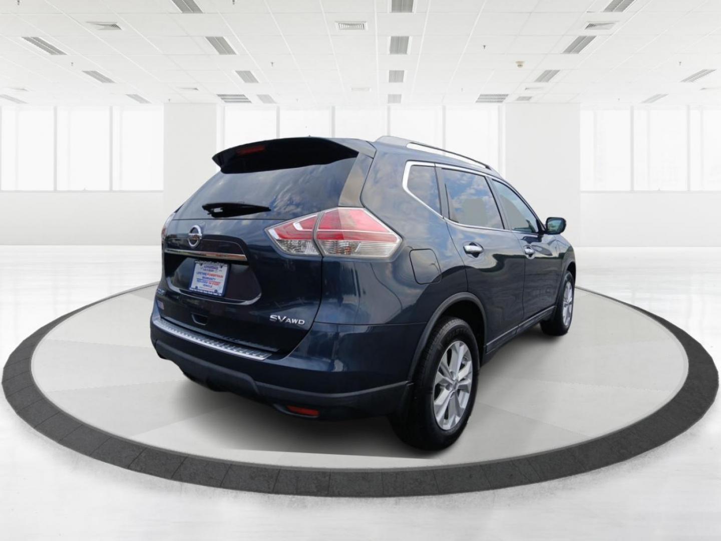 2015 Arctic Blue Metallic Nissan Rogue S AWD (5N1AT2MV6FC) with an 2.5L L4 DOHC 16V engine, Continuously Variable Transmission transmission, located at 880 E. National Road, Vandalia, OH, 45377, (937) 908-9800, 39.891918, -84.183594 - Photo#2