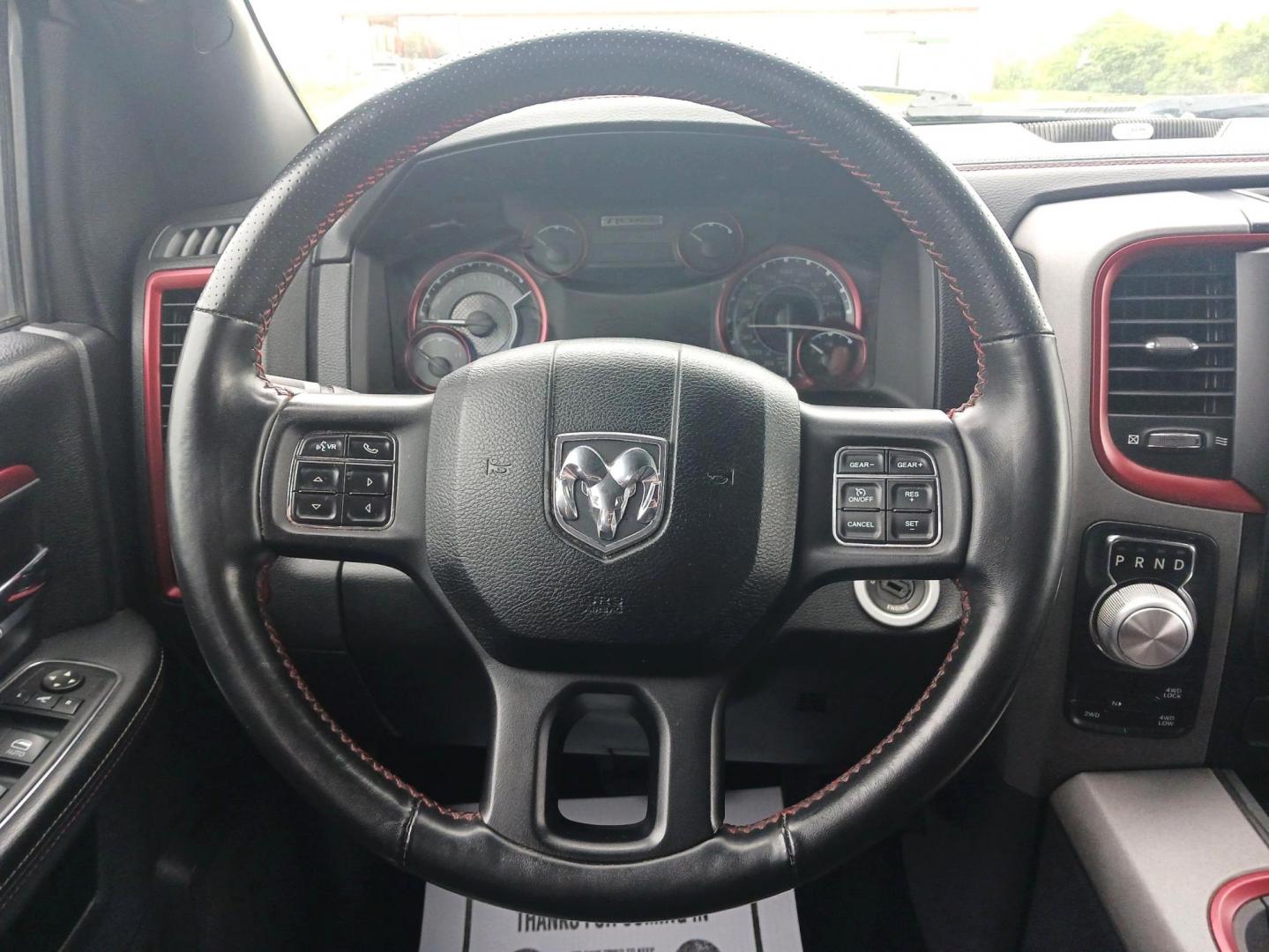 2015 White RAM 1500 Rebel Crew Cab SWB 4WD (1C6RR7YT7FS) with an 5.7L V8 OHV 16V engine, 6A transmission, located at 1230 East Main St, Xenia, OH, 45385, (937) 908-9800, 39.688026, -83.910172 - Photo#15