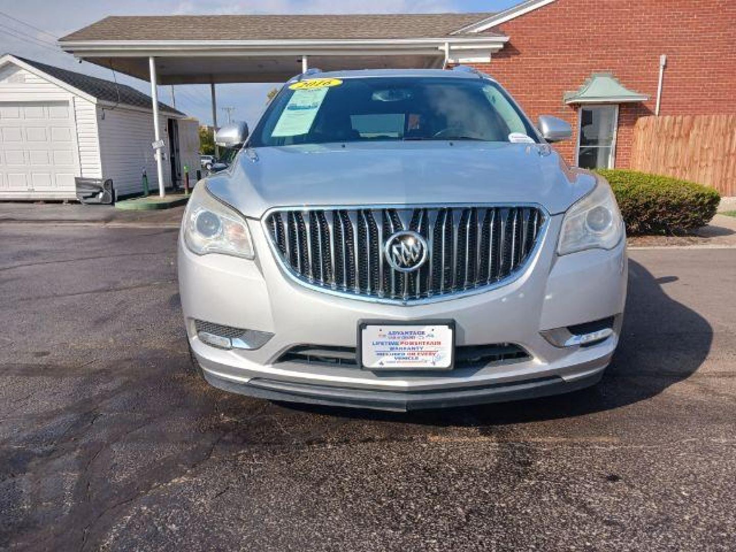 2016 Sparkling Silver Metallic Buick Enclave Leather FWD (5GAKRBKDXGJ) with an 3.6L V6 DOHC 24V engine, 6-Speed Automatic Overdrive transmission, located at 1099 N County Rd 25A , Troy, OH, 45373, (937) 908-9800, 40.057079, -84.212883 - Photo#1