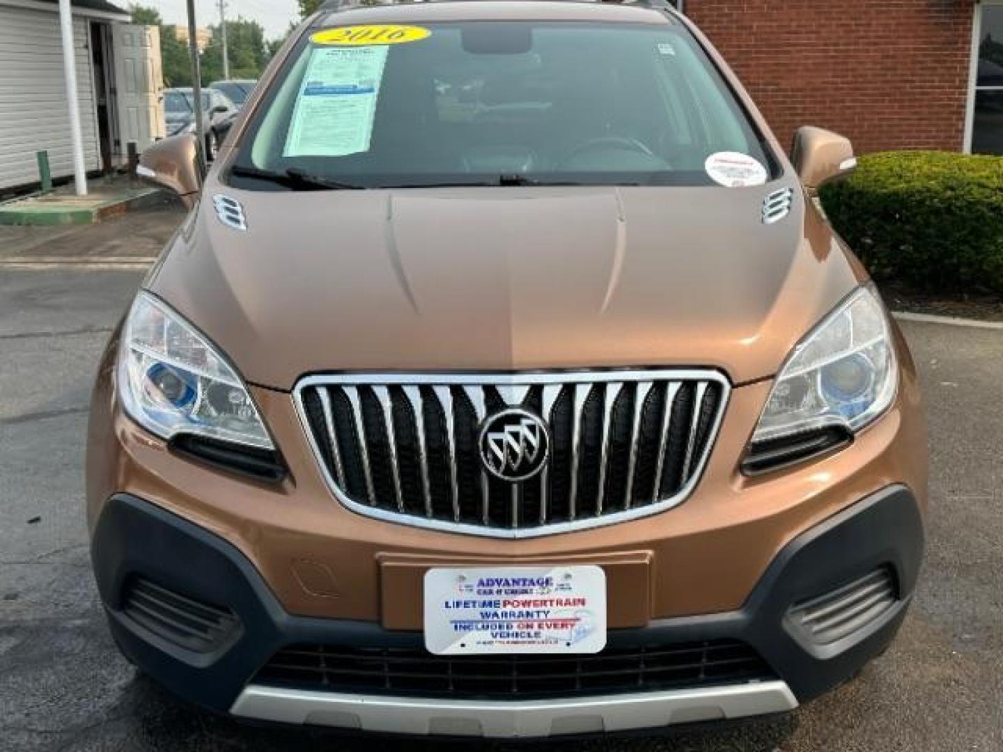 2016 River Rock Metallic/Dark Cocoa Ash Buick Encore Base FWD (KL4CJASB3GB) with an 1.4L L4 DOHC 16V TURBO engine, 6-Speed Automatic transmission, located at 401 Woodman Dr, Riverside, OH, 45431, (937) 908-9800, 39.760899, -84.123421 - Photo#1