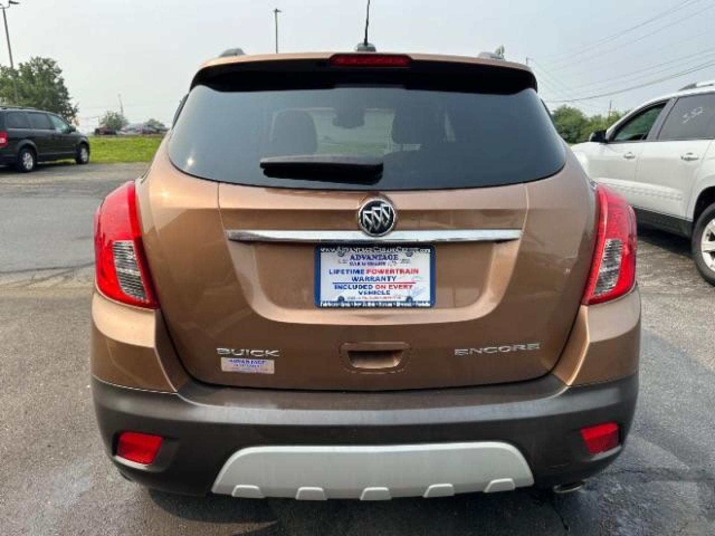 2016 River Rock Metallic/Dark Cocoa Ash Buick Encore Base FWD (KL4CJASB3GB) with an 1.4L L4 DOHC 16V TURBO engine, 6-Speed Automatic transmission, located at 401 Woodman Dr, Riverside, OH, 45431, (937) 908-9800, 39.760899, -84.123421 - Photo#3