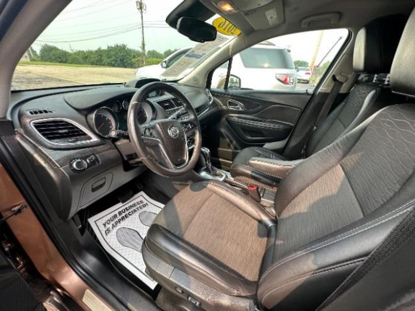 2016 River Rock Metallic/Dark Cocoa Ash Buick Encore Base FWD (KL4CJASB3GB) with an 1.4L L4 DOHC 16V TURBO engine, 6-Speed Automatic transmission, located at 401 Woodman Dr, Riverside, OH, 45431, (937) 908-9800, 39.760899, -84.123421 - Photo#5