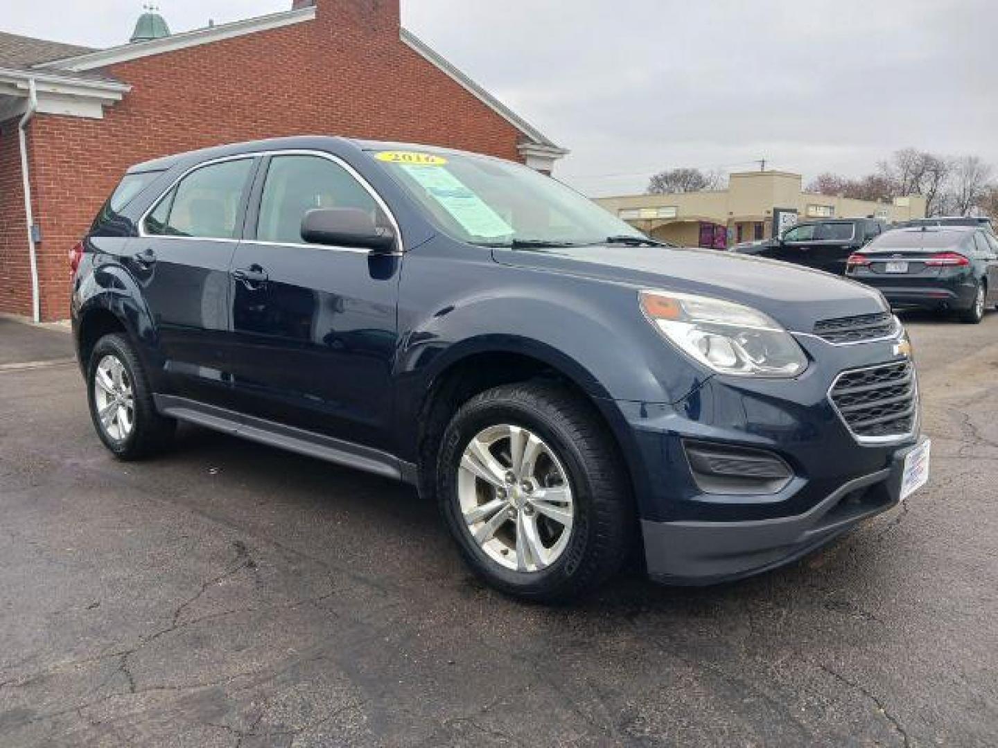 2016 Blue Velvet Metallic Chevrolet Equinox LS 2WD (2GNALBEK2G1) with an 2.4L L4 DOHC 16V FFV engine, 6-Speed Automatic transmission, located at 1230 East Main St, Xenia, OH, 45385, (937) 908-9800, 39.688026, -83.910172 - Photo#0