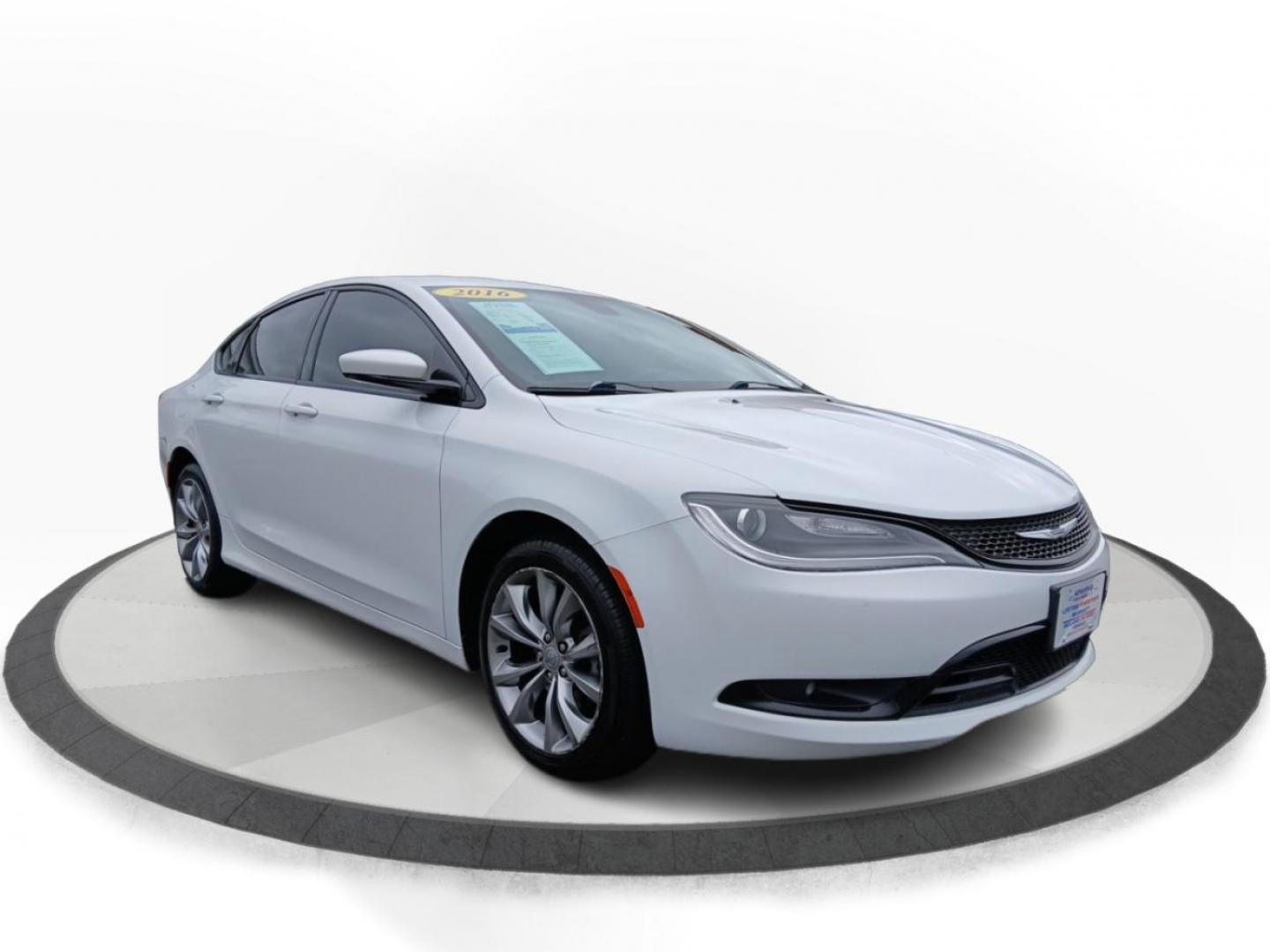 2016 Bright White Clear Coat Chrysler 200 S (1C3CCCBB3GN) with an 2.4L L4 DOHC 16V engine, 9A transmission, located at 8750 N County Rd 25A, Piqua, OH, 45356, (937) 908-9800, 40.164391, -84.232513 - Photo#0