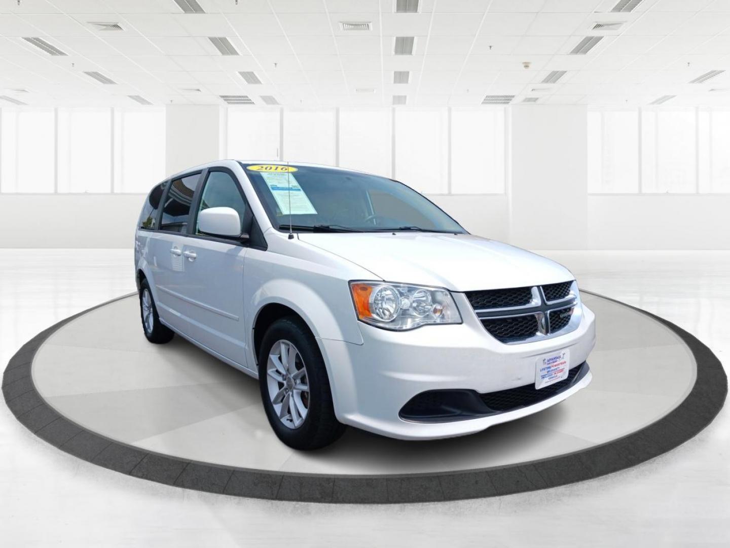 2016 Bright White Clear Coat Dodge Grand Caravan SXT (2C4RDGCG0GR) with an 3.6L V6 DOHC 24V engine, 6A transmission, located at 401 Woodman Dr, Riverside, OH, 45431, (937) 908-9800, 39.760899, -84.123421 - Photo#0