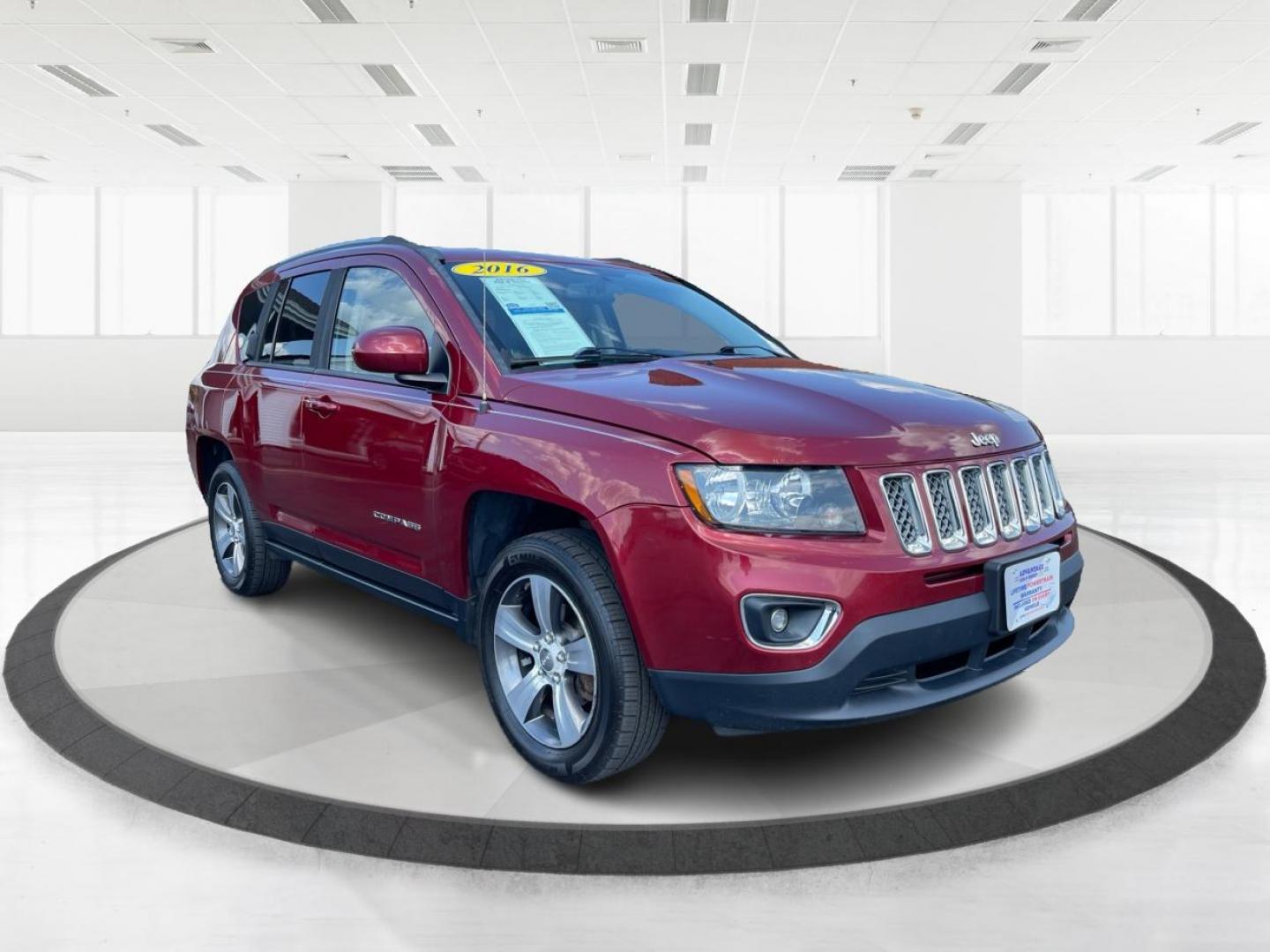 2016 Red Jeep Compass Latitude 4WD (1C4NJDEB3GD) with an 2.4L L4 DOHC 16V engine, 6A transmission, located at 1230 East Main St, Xenia, OH, 45385, (937) 908-9800, 39.688026, -83.910172 - Photo#0