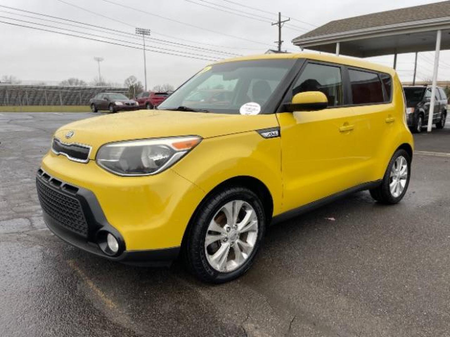 2016 Solar Yellow Kia Soul + (KNDJP3A51G7) with an 2.0L L4 DOHC 16V engine, 6-Speed Automatic transmission, located at 1099 N County Rd 25A , Troy, OH, 45373, (937) 908-9800, 40.057079, -84.212883 - Photo#2