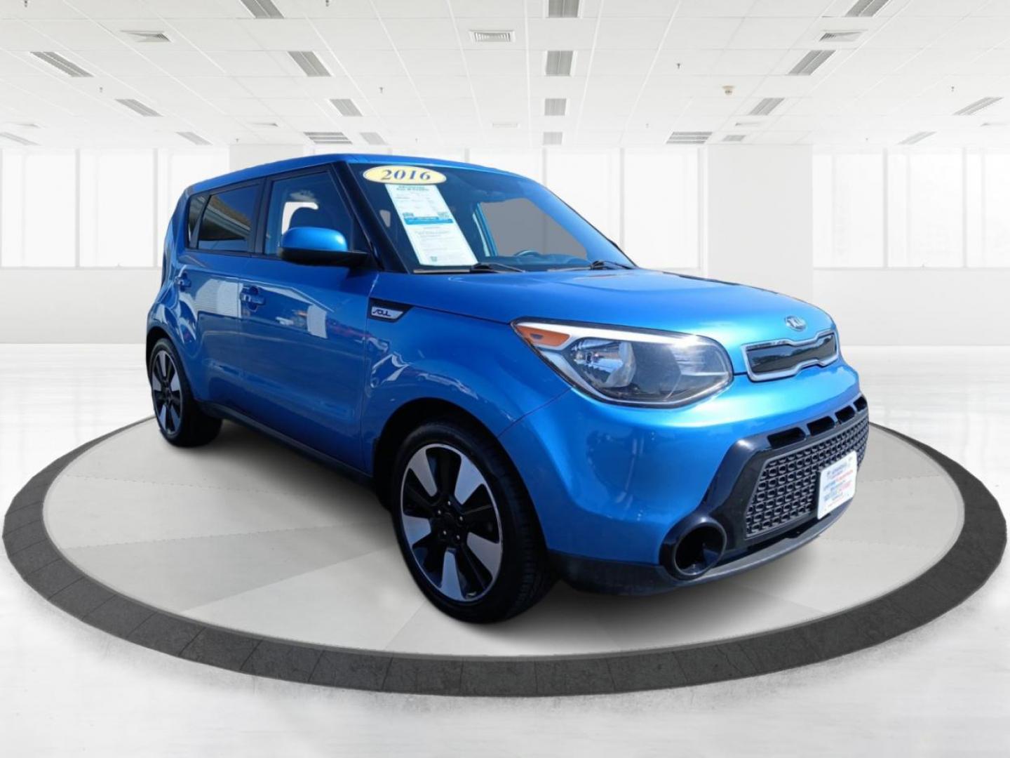 2016 Fathom Blue Kia Soul + (KNDJP3A52G7) with an 2.0L L4 DOHC 16V engine, 6-Speed Automatic transmission, located at 401 Woodman Dr, Riverside, OH, 45431, (937) 908-9800, 39.760899, -84.123421 - Photo#0