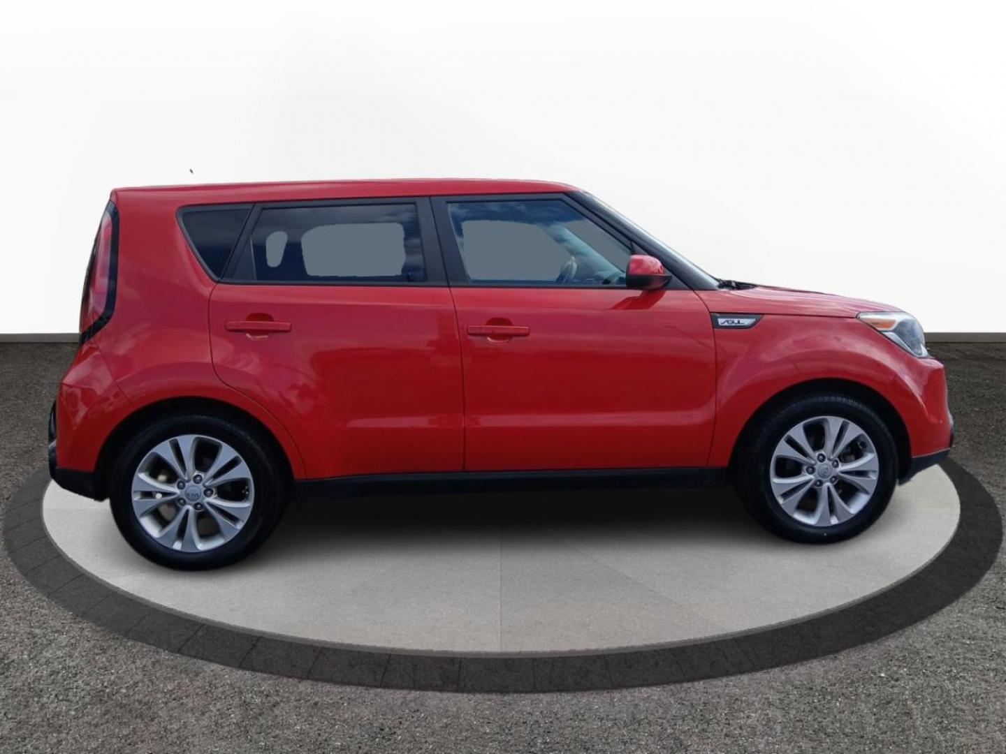 2016 Inferno Red Kia Soul + (KNDJP3A50G7) with an 2.0L L4 DOHC 16V engine, 6A transmission, located at 401 Woodman Dr, Riverside, OH, 45431, (937) 908-9800, 39.760899, -84.123421 - Photo#1