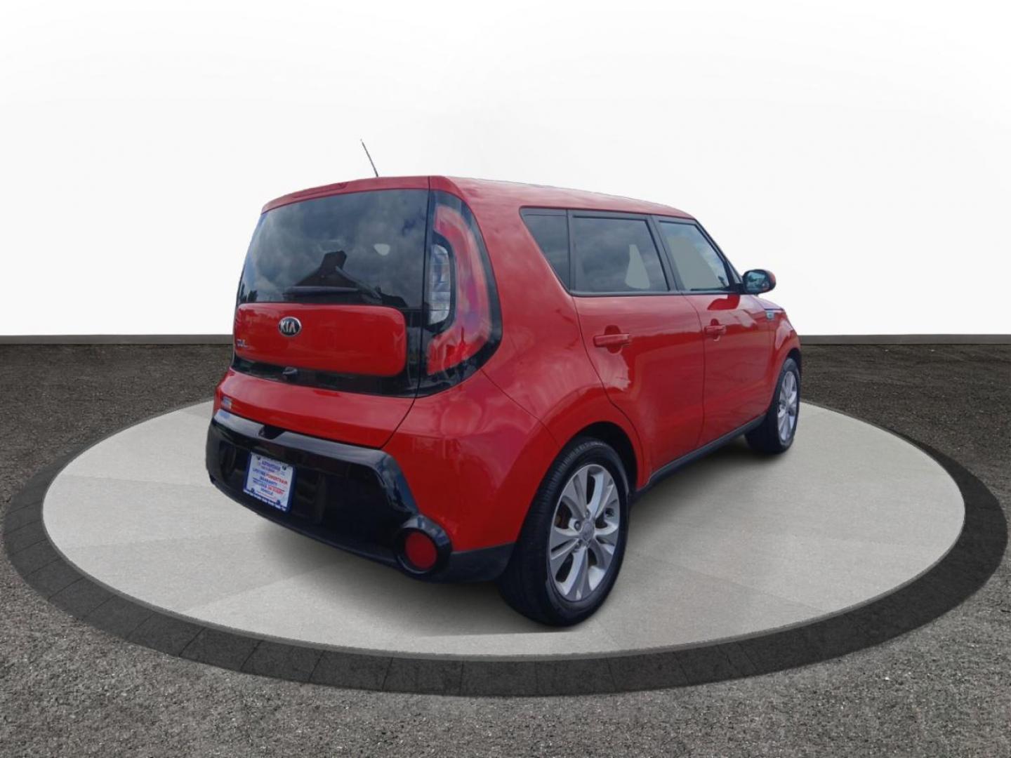 2016 Inferno Red Kia Soul + (KNDJP3A50G7) with an 2.0L L4 DOHC 16V engine, 6A transmission, located at 401 Woodman Dr, Riverside, OH, 45431, (937) 908-9800, 39.760899, -84.123421 - Photo#2