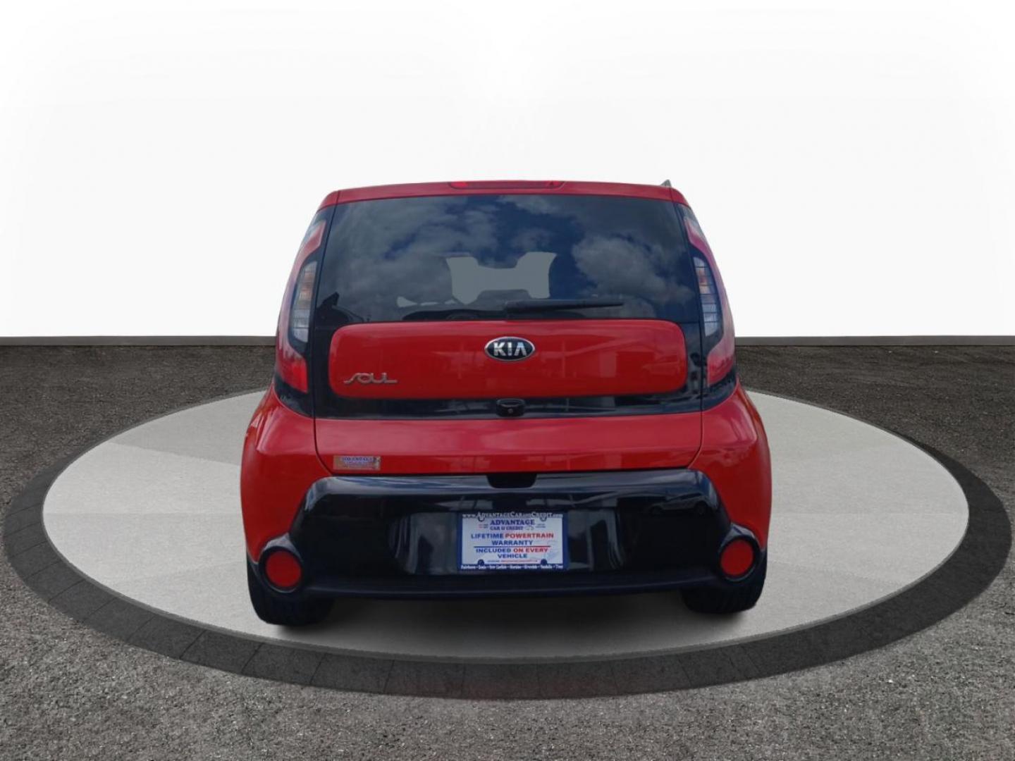 2016 Inferno Red Kia Soul + (KNDJP3A50G7) with an 2.0L L4 DOHC 16V engine, 6A transmission, located at 401 Woodman Dr, Riverside, OH, 45431, (937) 908-9800, 39.760899, -84.123421 - Photo#3