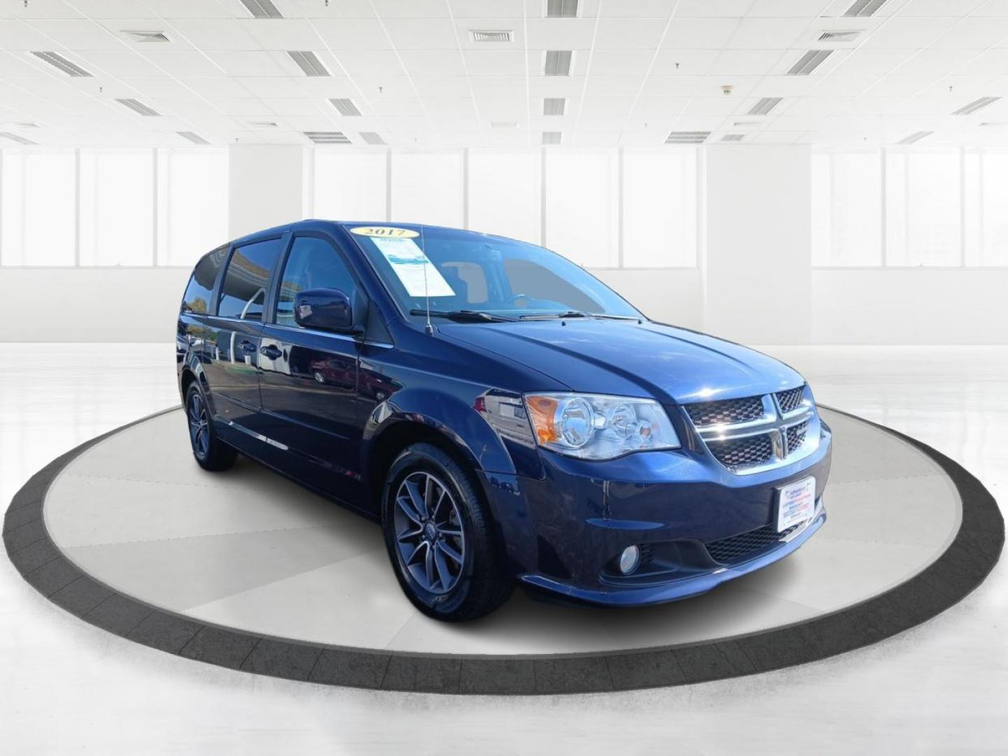 2017 Contusion Blue Pearl Coat Dodge Grand Caravan SXT (2C4RDGCG0HR) with an 3.6L V6 DOHC 24V engine, 6A transmission, located at 1099 N County Rd 25A , Troy, OH, 45373, (937) 908-9800, 40.057079, -84.212883 - Photo#0